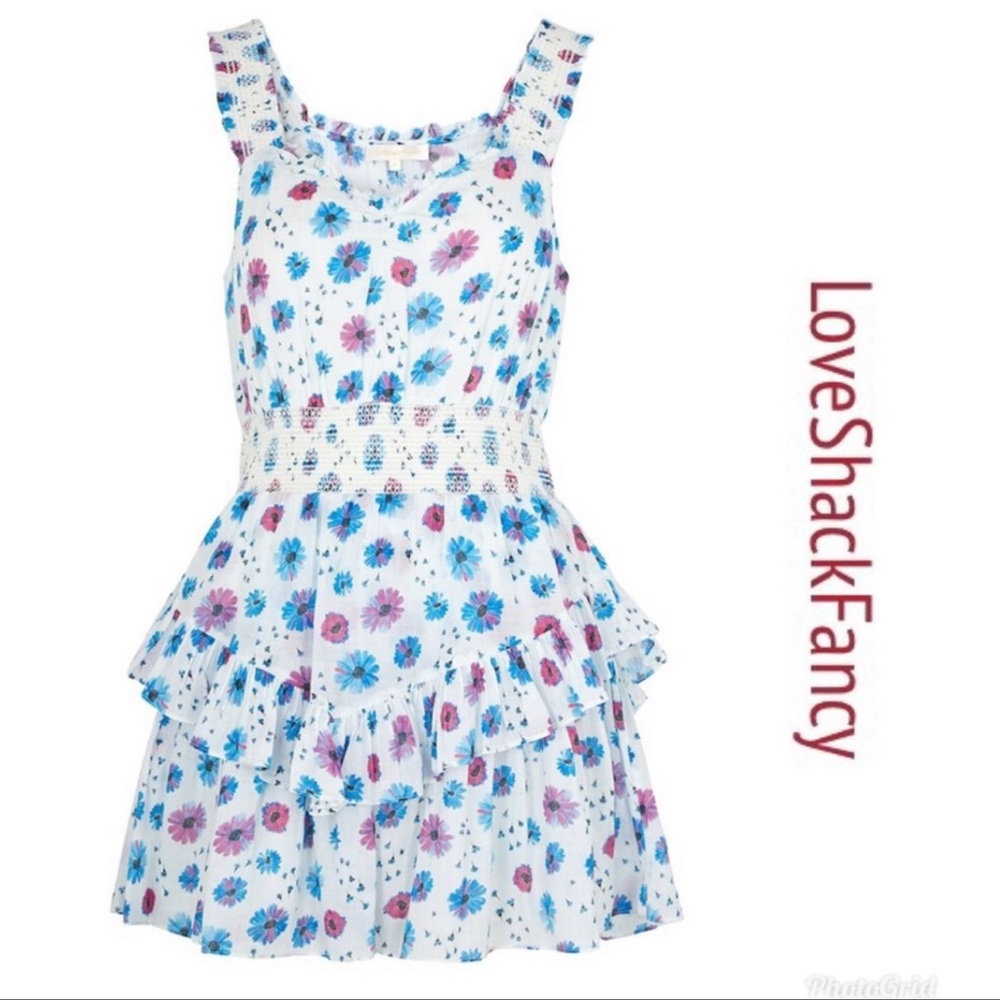 LOVESHACKFANCY Norelli Dress in Deep Cotton